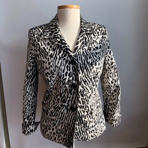 Talbots women’s animal-print blazer